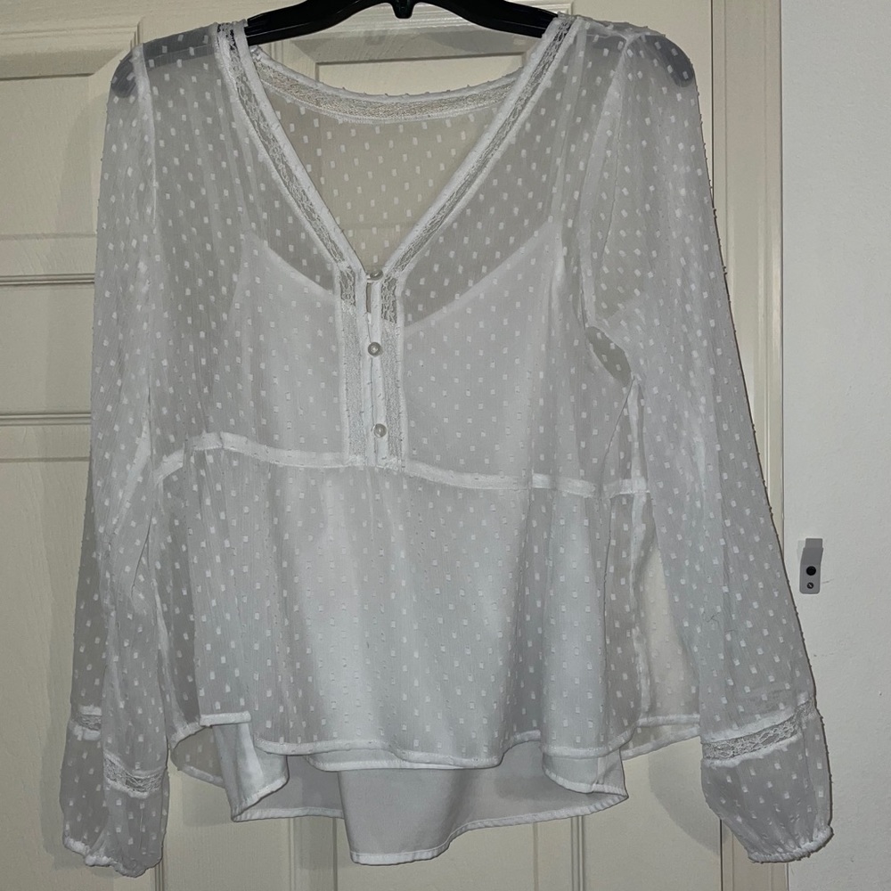 White Hollister Top